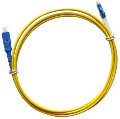 ANDTRONICS Ethernet Cable 5 m Simplex Single Mode SC to LC Optical Fiber Patch Cord Cable SC/PC - LC/PC 5M
