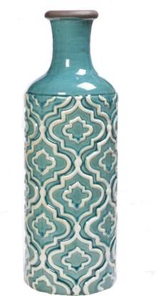 scrafts Traditional Long Unique design Flower Pot Ceramic Vase