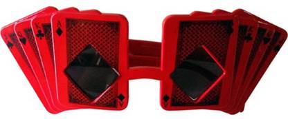 FUNCART Red Playing Card Sunglasses