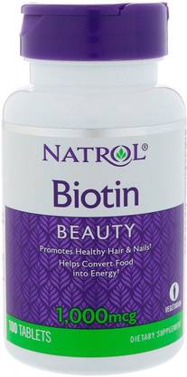 Natrol Biotin -- 1000 mcg - 100 Tablets