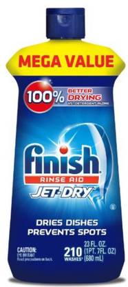 Finish Jet-Dry Rinse Aid, 23oz, Dishwasher Rinse Agent & Drying Agent Dish Cleaning Gel