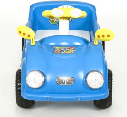Dash Civic Kids Paddle Car with Lights and Horn (Blue) Car Non Battery Operated Ride On