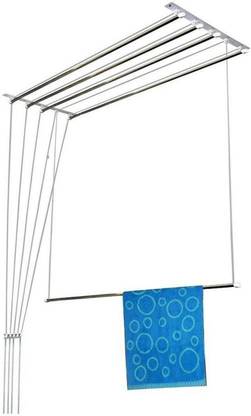 Best 4U Steel Ceiling Cloth Dryer Stand 8 pipes 8 feet luxury