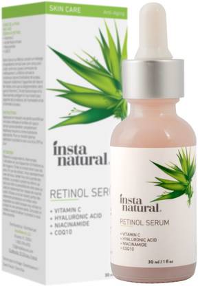 InstaNatural Retinol Serum - With 25% Retinol, 20% Vitamin C, 10% Hyaluronic Acid, Vitamin E - Anti-Aging Serum