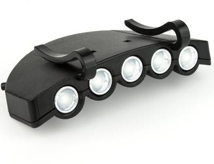 Quinergys ® Charleston - Bright 5 LED Clip on Hat Head Cap Light headlamp Flashlight LED Headlamp
