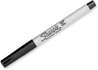 Sharpie 37001 Permanent Markers, Ultra Fine Point, Black, 12 Count
