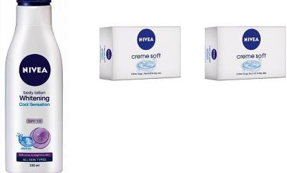 NIVEA Whitening Cool Sensation SPF 15 Body Lotion (Creme Soap)