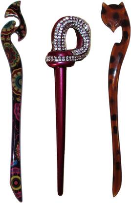 MAUSI Combo of Multi Color Juda Sticks Bun Stick