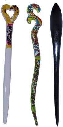 MOOFI Combo of Multi Color Juda Sticks Bun Stick