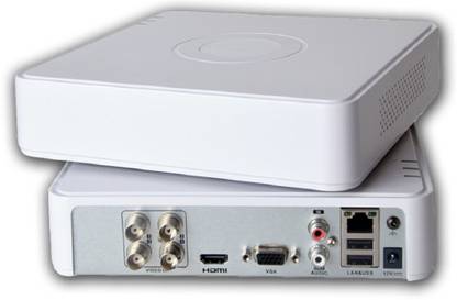 HIKVISION 4 channel full HD Metal Body DVR with 4 mp Security Camera