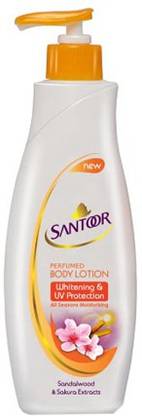 Santoor Whitening and UV Perfumed Body Lotion