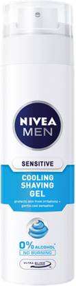 NIVEA Sensitive Cooling Shaving Gel, Travel Size (Made in poland)