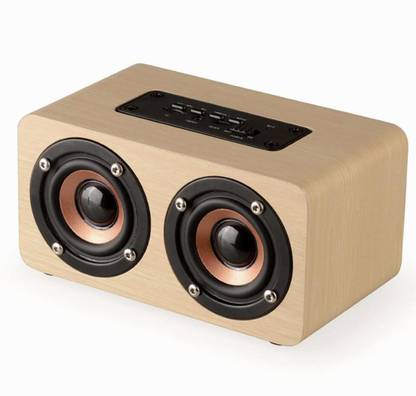 dirAr Wireless Bluetooth Speaker VT-1025 Stereo Wooden Bluetooth Laptop/Desktop Speaker 12 W Bluetooth Speaker