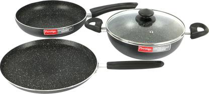 Prestige Induction Bottom Non-Stick Coated Cookware Set