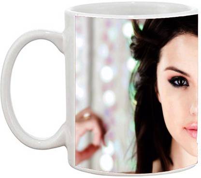 Munrocart Beautiful Coffee Selena Gomez With Cute Smile Pattern Ceramic Coffee Mug