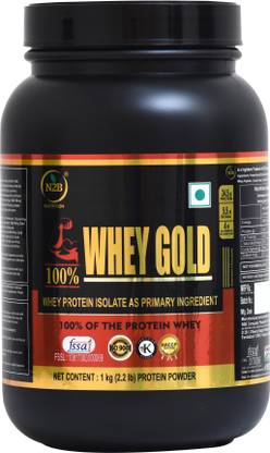 N2B NUTRITION 100% WHEY GOLD WHEY PROTEIN ISOLATE AS PRIMARY INGREDIENT वे प्रोटीन