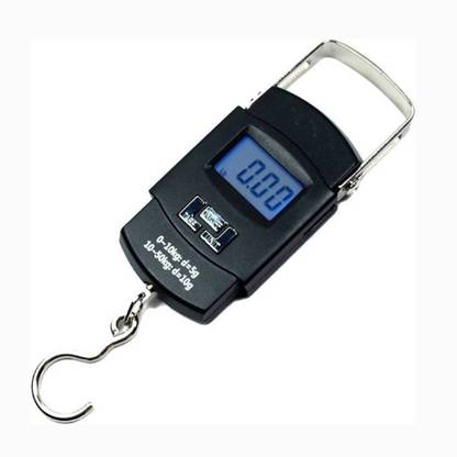 AmtiQ Portable Electronic Digital Weighing Scale (Black) Weighing Scale
