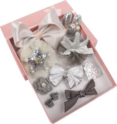 Yellow Bee Silver Hair Clips Set Hair Accessory Set