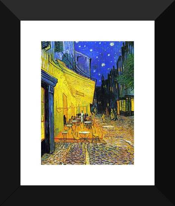 Cafe Terrace At Night by Vincent Van Gogh - "Best of Vincent Van Gogh Collection" - Premium Quality Poster For Home And Office Décor Paper Print