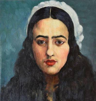 Self-Portrait IV by Amrita Sher-Gil - "Amrita Sher-Gil Portraits Collection" - Premium Quality Poster For Home And Office Décor Paper Print