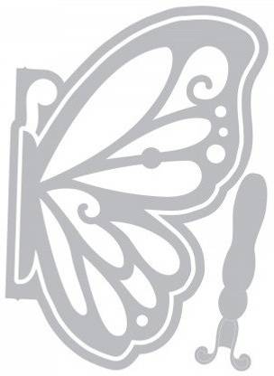 Sizzix Thinlits Die Set 3PK - Large Delicate Butterfly 662392 butterfly Stencil