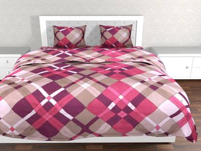 Ceylon by Big Bazaar 300 TC Polycotton Double Geometric Flat Bedsheet