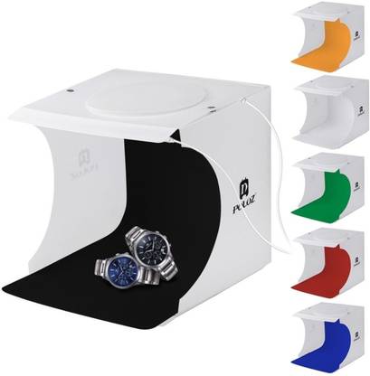 SBE LED Panels Mini Folding Studio 8 Mini Foldable Camera Photography LED Light Tent Kit Box Photo Studio Shoot Portable Photo Studio Box For Jewellery And Small Items Portable Folding Photography Studio Kits Box Square Softbox