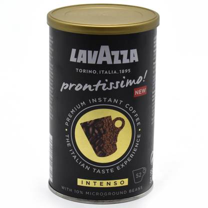 Lavazza Prontissimo Intenso Premium Instant Coffee (10% Microground) - 95g (3.3oz) Instant Coffee