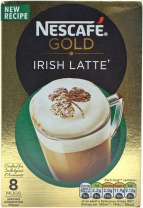 Nescafe Gold Irish Latte, 8 Mugs - 176g (8x22g) Instant Coffee
