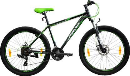 Frog Viper X-101 Front Suspension Dual Disc Brake BikeFor Adults Black&Green 27.5 T (inch) Mountain Cycle