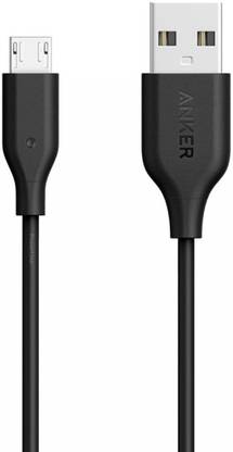 Anker Micro USB Cable 2 A 0.9 m PowerLine Micro USB (3ft) Durable Charging Cable with 5000+ Bend Lifespan for Android Smartphones with 1.5 Year Warranty