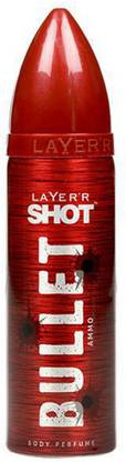 Layer'r Shot Shot Bullet Red Deodorant Spray  -  For Men & Women