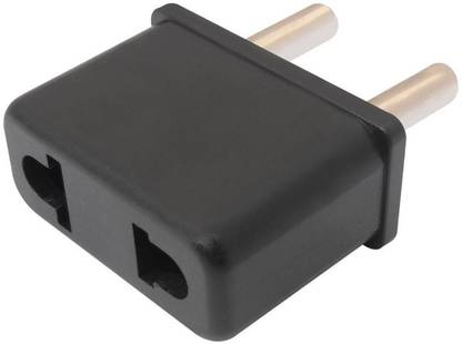 TecMac 2 Pin Flat To Normal Indian Socket Conversion Plug Pin