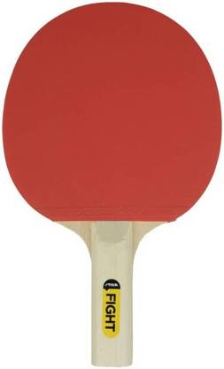 Stiga Fight Table Tennis TT Bat Racket+Stiga Competition 3 Star Table Tennis TT set of 3 balls Combo Red Table Tennis Racquet
