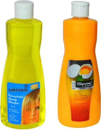 Simpsons concentrated and Egg shampoo with lanolin and conditioners