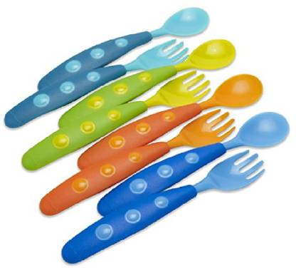 GERBER Graduates Fun Pack Utensils, 8-Count  - SILICON