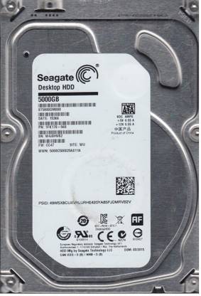 Seagate ST5000DM000 5 TB Desktop Silver SAS Internal Hard Disk Drive (HDD) (P/N: 1FK178-568 F/W: CC47 WU W4J)