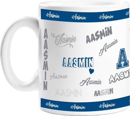PrintAttic Me, Myself & I - Aasmin (Name Edition) Ceramic Coffee Mug