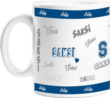 PrintAttic Me, Myself & I - Saksi (Name Edition) Ceramic Coffee Mug