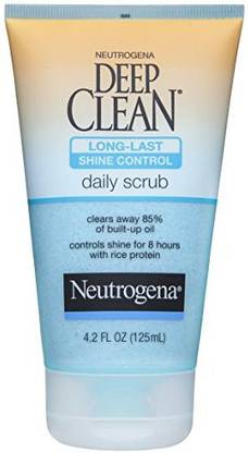 NEUTROGENA Deep Clean Long-Last Shine Control Daily Face Exfoliating  Scrub