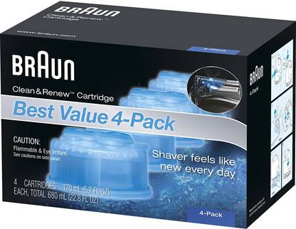 Braun Clean & Renew Refill Cartridges CCR - 4 Count
