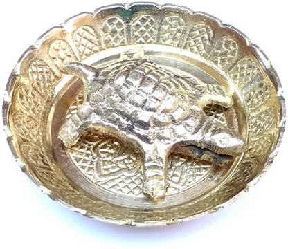 Mquare Kuber Kachua Kuber Tortoise 100% Pure Asthadhatu Metal Decorative Showpiece  -  1 cm
