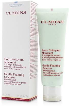 Clarins Paris Gentle Foaming Cleanser with Tamarind & Purifying Micro Pearls - Combination or Oily Skin