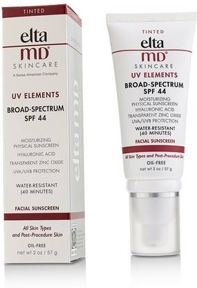 EltaMD UV Elements Moisturizing Physical Tinted Facial Sunscreen SPF 44 - For All Skin Types & Post-Procedure Skin