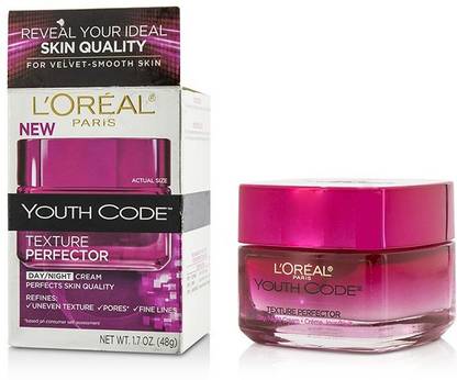 L'Oréal Paris Youth Code Texture Perfector Day/Night Cream - For All Skin Types (Box Slightly Damaged)