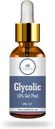 COSDERMA Glycolic Acid Peel 10% Skin Whitening Glycolic Acid Brightening Remove Pigmentation Scars & open Pores