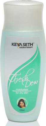 KEYA SETH AROMATHERAPY Fresh Dew Daily Face Moisturizer Quick Absorbing Non-Sticky,Flawless Skin Lotion for Dry Skin.