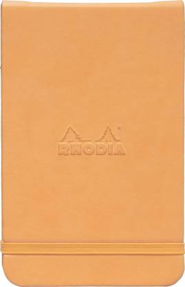 RHODIA 118308C Boutique Orange Hardbound Line Ruled Webnotepad - A6 - 140 mm x 90 mm A6 Note Pad Lined 192 Pages