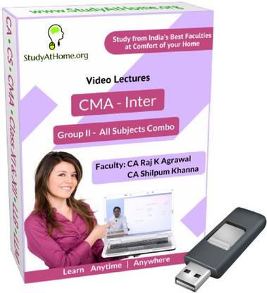 StudyAtHome.org CMA Inter - Group II All Subjects Video Lectures Combo