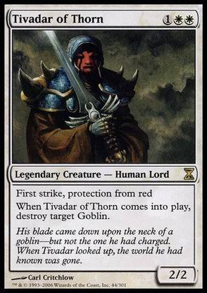Generic Magic: the Gathering - Tivadar of Thorn - Time Spiral